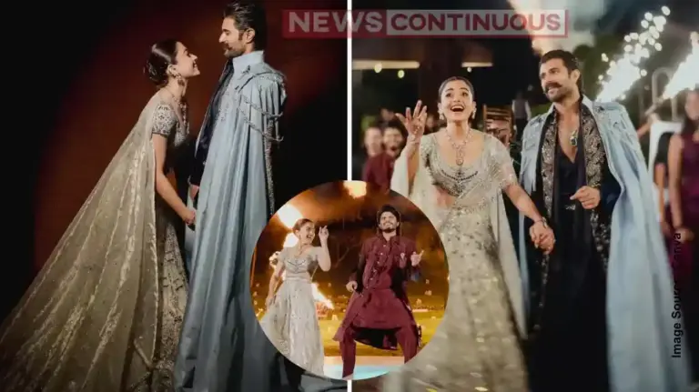 Rashmika and Vijay’s Sangeet Ceremony: Couple Shares Glimpses of Their Fairy-Tale Night; Actress Dances With Brother-in-law Anand Deverakonda