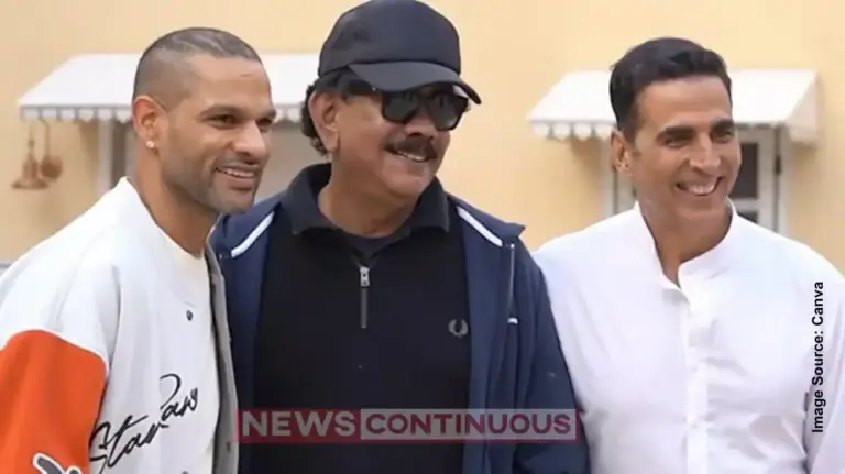 ‘Bhoot Bungla’ Set Turns into Cricket Ground: Akshay Kumar and Shikhar Dhawan Enjoy Fun Match; BTS Video Viral.