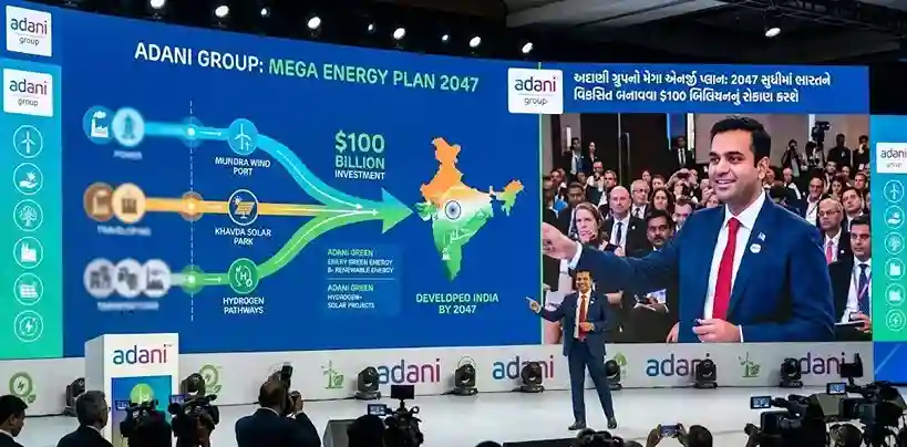 Adani Energy Plan। ભારતના ઉર્જા ક્ષેત્રે અદાણીનો માસ્ટરસ્ટ્રોક! ૨૦૪૭ ના લક્ષ્ય માટે ૧૦૦ બિલિયન ડોલર નું માતબર રોકાણ, જાણો શું છે સંપૂર્ણ પ્લાન