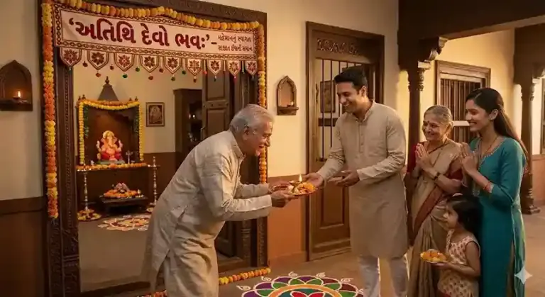 Athithi Devo Bhava। ‘અતિથિ દેવો ભવ’ – મહેમાનનું સ્વાગત એ સાક્ષાત ઈશ્વરની સેવા સમાન.