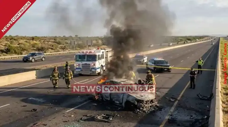 DelhiMumbai Expressway। દિલ્હીમુંબઈ એક્સપ્રેસવે પર કાળમુખો અકસ્માત ચાલુ કારમાં આગ લાગતા એક જ પરિવારના 5 સભ્યો જીવતા ભૂંજાયા