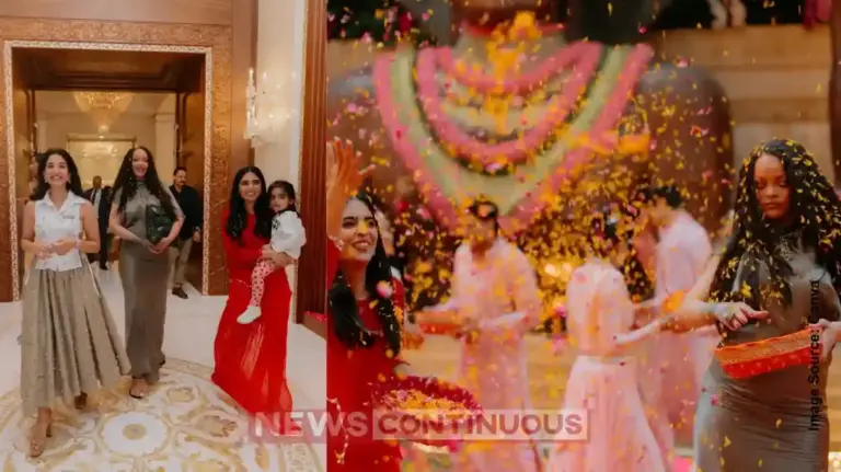 Rihanna|  રિહાનાનો દેશી અંદાજ! અંબાણી પરિવારની મહેફિલમાં આરતી અને ફૂલોની હોળી રમીને ગ્લોબલ સ્ટારે બનાવ્યા સૌને દીવાના