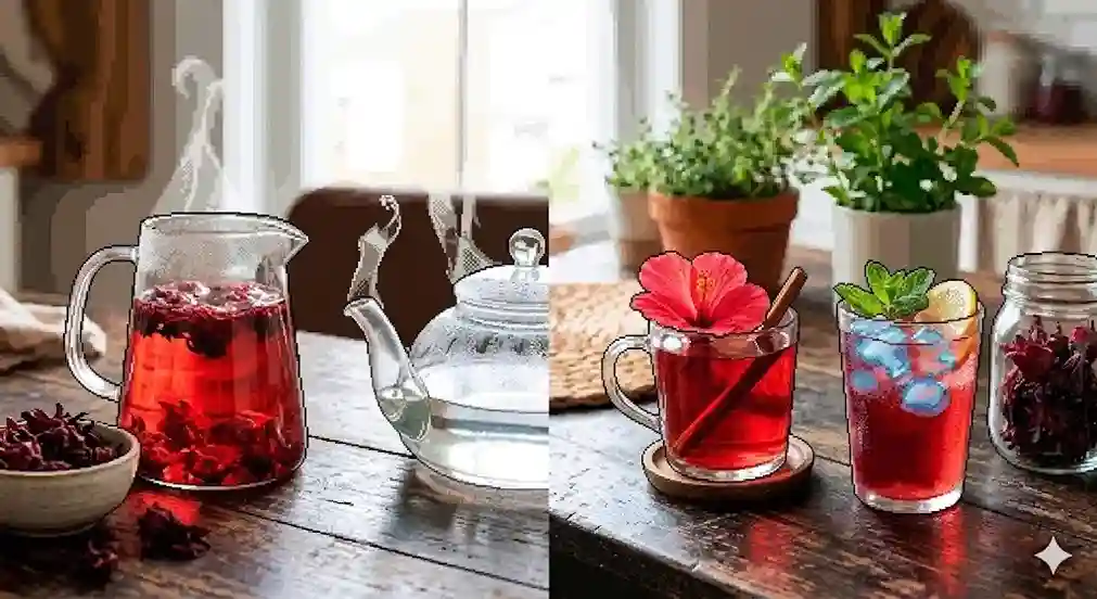 Hibiscus Tea Benefits। જાસુદના ફૂલની ચા પીવાના અદભૂત ફાયદા! માત્ર ૧૦ મિનિટમાં ઘરે કેવી રીતે બનાવવું આ હેલ્ધી ડ્રિંક? જાણો સંપૂર્ણ રીત