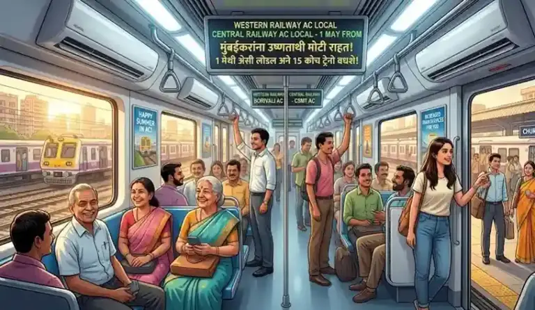 Mumbai Local Update। મે મહિનામાં મુસાફરી થશે આરામદાયક! મુંબઈ લોકલમાં વધશે AC સર્વિસ અને ૧૫ ડબ્બાની ટ્રેનો, જાણો નવું ટાઈમટેબલ