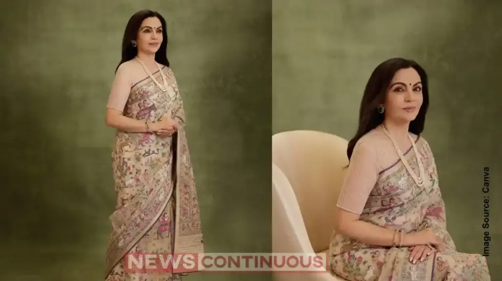 Nita Ambani। સાડી કે કલાનો નમૂનો? નીતા અંબાણીની ખાસ જામદાની સાડી બનાવવા પાછળ ખર્ચાયા ૨ વર્ષ, જાણો શું છે તેની ખાસિયત.