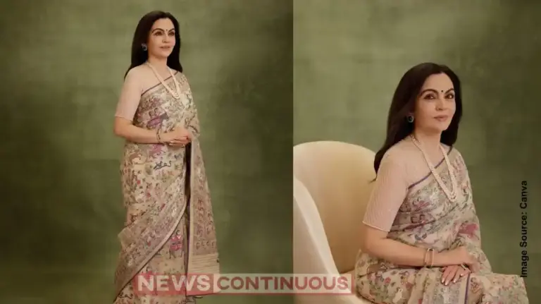 Nita Ambani। સાડી કે કલાનો નમૂનો? નીતા અંબાણીની ખાસ જામદાની સાડી બનાવવા પાછળ ખર્ચાયા ૨ વર્ષ, જાણો શું છે તેની ખાસિયત.