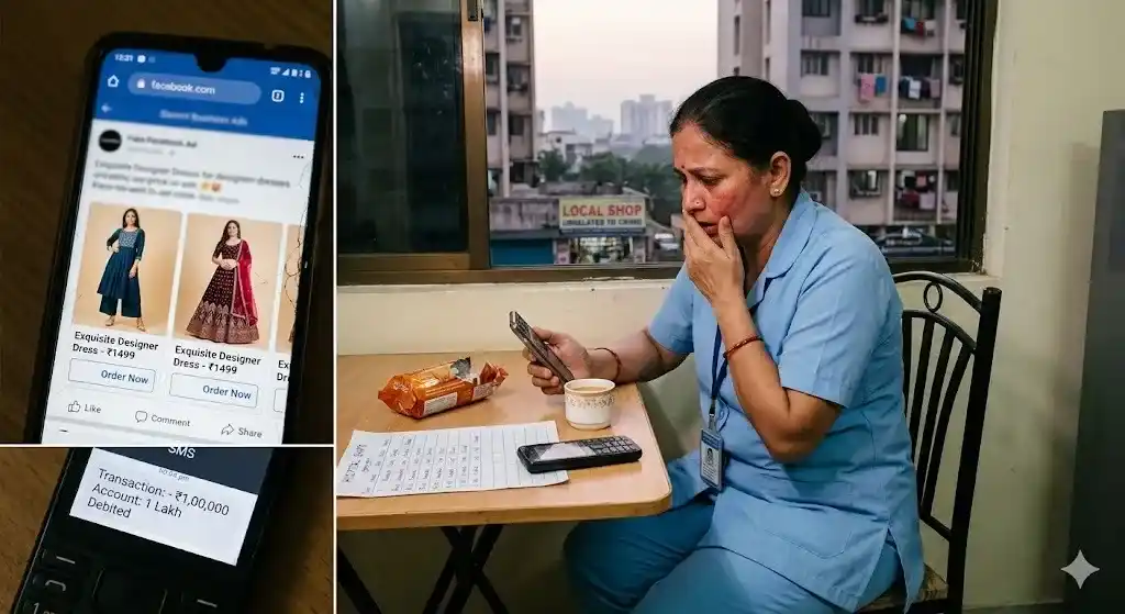 Online Shopping Fraud। ફેસબુક પર સસ્તા ડ્રેસની લાલચ પડી મોંઘી મુંબઈની નર્સ સાથે ૧ લાખ રૂપિયાની ઓનલાઈન ઠગાઈ