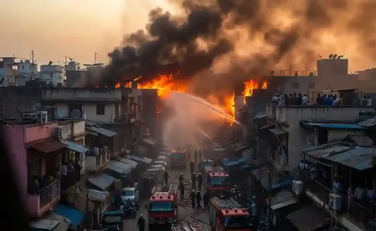 Bhandup Fire News| ભાંડુપ વિલેજ રોડ પર ભીષણ આગથી અફરાતફરી રહેણાંક વિસ્તારમાં ધુમાડાના ગોટેગોટા ઉડ્યા, ફાયર બ્રિગેડે મોટું નુકસાન અટકાવ્યું