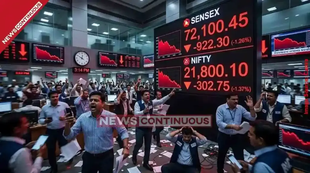 Stock Market Crash| માર્કેટમાં હાહાકાર! સેન્સેક્સ ૯૨૨ પોઈન્ટ નીચે પટકાયો, આ કારણોને લીધે બજારમાં મચ્યો ખળભળાટ