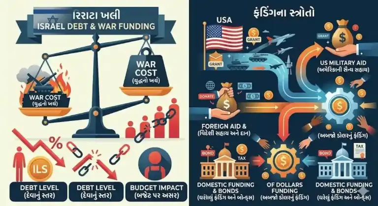 Israel Debt।  ઈરાન સામે યુદ્ધ લડી રહેલા ઈઝરાયેલ પર કેટલું દેવું? જાણો ક્યાંથી લાવે છે અબજો ડોલરનું ફંડ