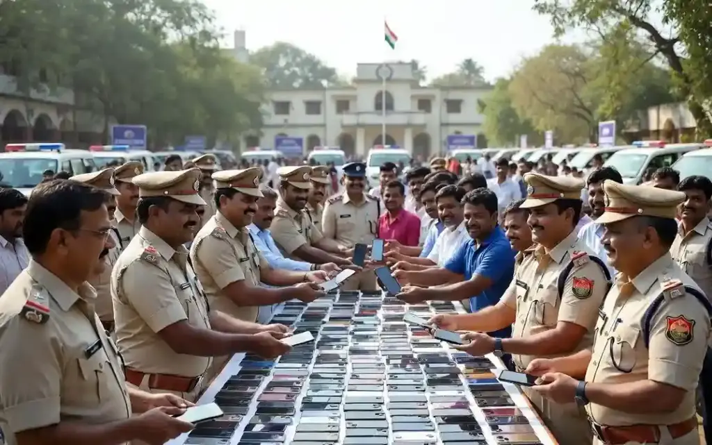 Chandrapur Police Mobile Recovery। ચંદ્રપુર પોલીસની મોટી સફળતા ગુમ થયેલા ૧૧૮ મોબાઈલ શોધી કાઢી અસલી માલિકોને સોંપ્યા