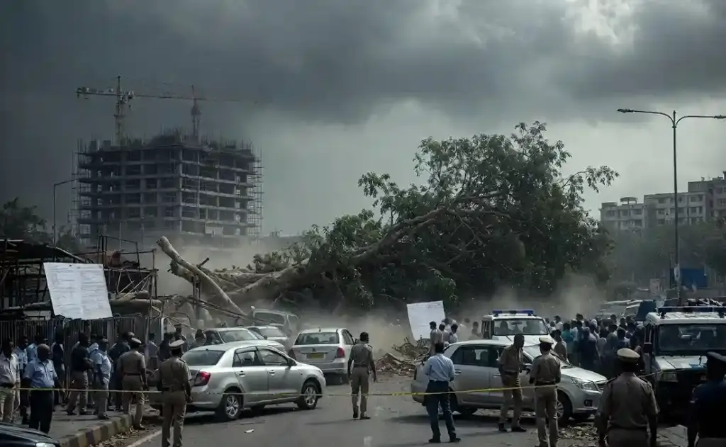 Mumbai Khar Tree Collapse। ખારમાં ઝાડ ધરાશાયી થવાની ઘટનામાં FIR દાખલ નિર્માણ કંપનીની બેદરકારી સામે કાર્યવાહી
