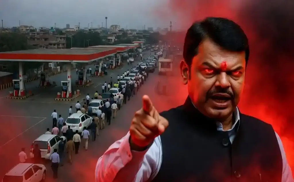 Fuel Hoarding in Maharashtra। મહારાષ્ટ્રમાં પેટ્રોલડીઝલની અછત મુદ્દે સીએમ ફડણવીસ સખત, ગૃહ વિભાગ એલર્ટ પર