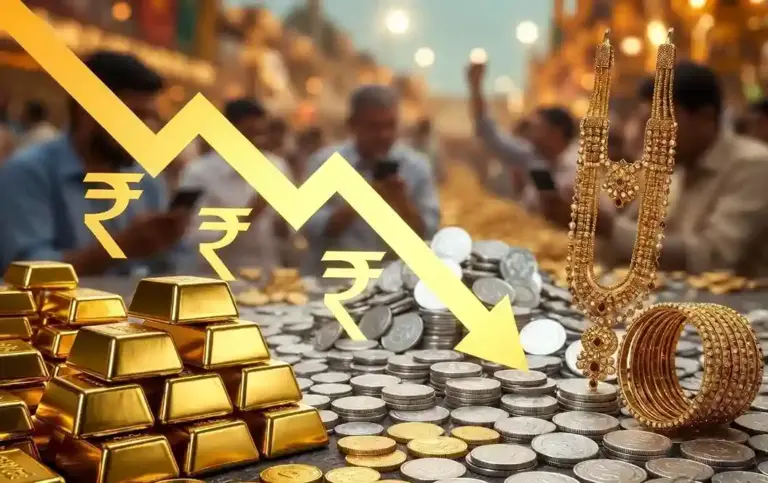 Gold Price Today। સોનાચાંદીના ભાવ ગગડ્યા! ઝવેરી બજારમાં ભારે કડાકો, ખરીદનારાઓ માટે સોનેરી તક; જાણી લો આજનો નવો ભાવ
