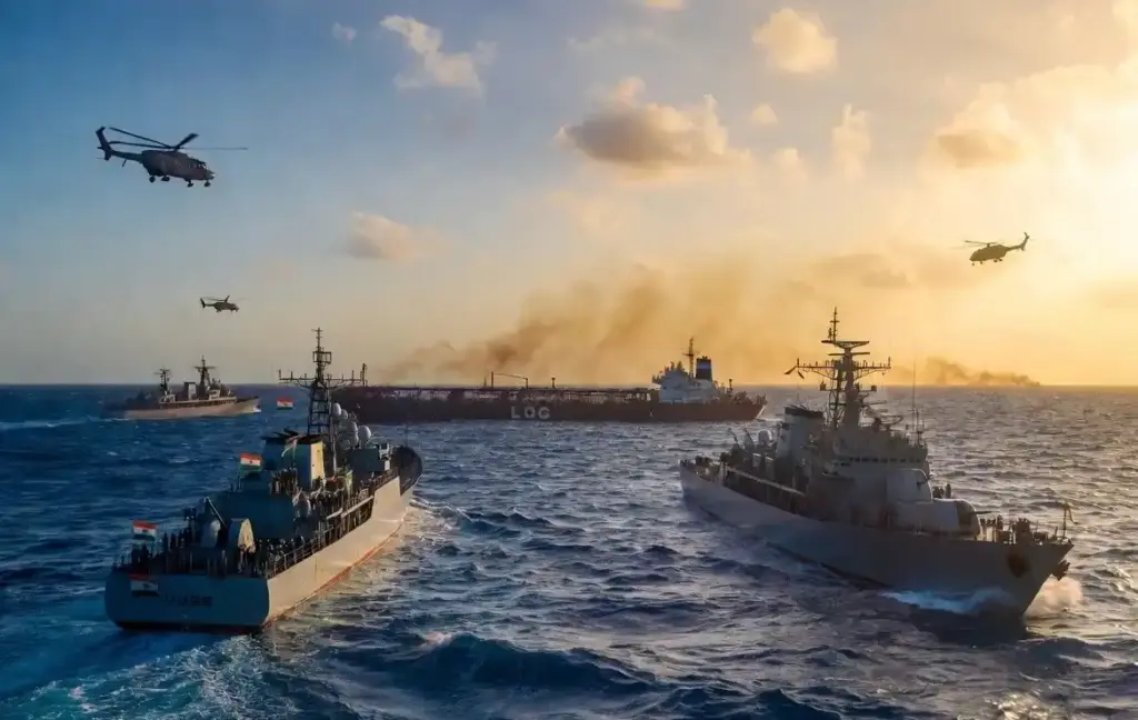 Indian Navy Escort LPG Tanker।ભારતે જે કર્યું તે દુનિયાનો કોઈ દેશ ન કરી શક્યો! મધદરિયે યુદ્ધ વચ્ચે ભારતીય નૌસેનાનું અત્યાર સુધીનું સૌથી મોટું રેસ્ક્યૂ ઓપરેશન; જાણો કેવી રીતે બચાવ્યું જહાજ