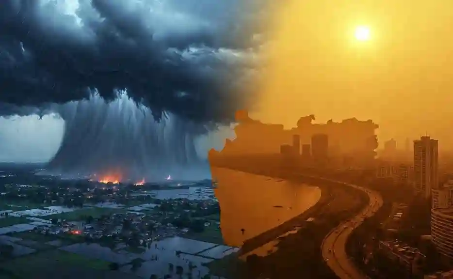 Maharashtra Weather Update। ક્યાંક મેઘમહેર તો ક્યાંક અગનગોળા! વિદર્ભમાં ધોધમાર વરસાદની આગાહી વચ્ચે મુંબઈમાં હીટવેવનું સંકટ, હવામાન વિભાગની મોટી ચેતવણી