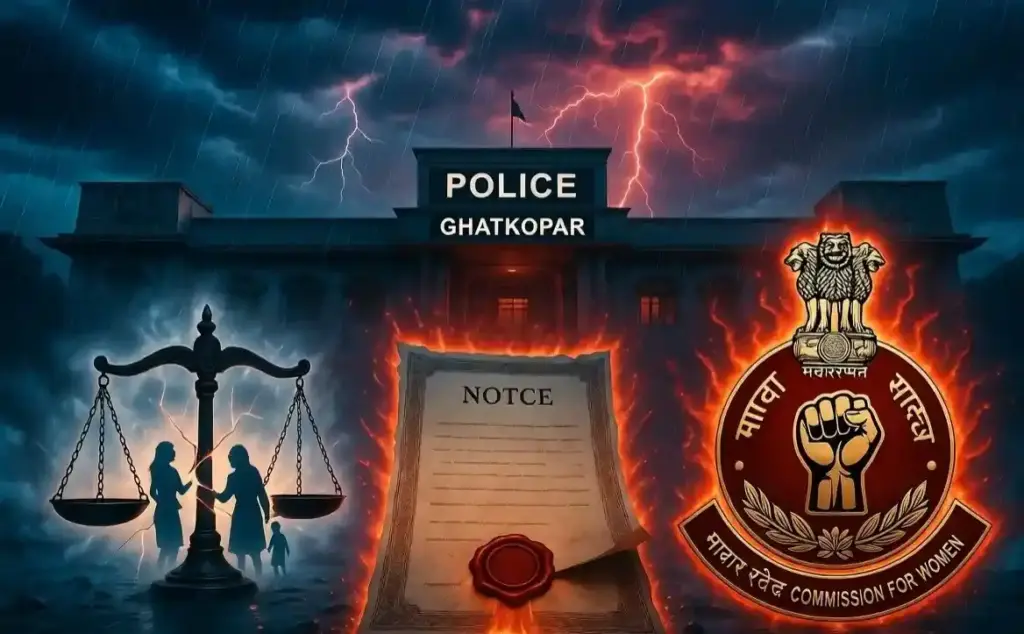 Ghatkopar Police Station FIR Controversy। ઘાટકોપર પોલીસની ક્રૂરતા સામે મહિલા આયોગ લાલઘૂમ પીડિત પરિવાર વિરુદ્ધ જ ખોટી FIR બદલ પોલીસને નોટિસ