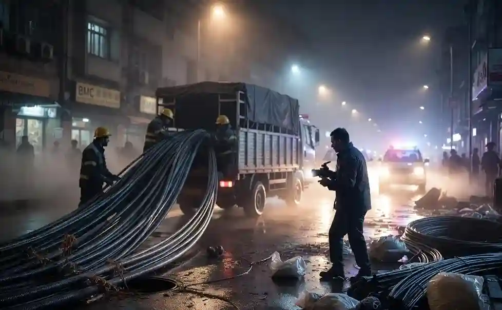 Mumbai MTNL Cable Theft Case। મુંબઈમાં ૭ લાખના MTNL કેબલની ચોરીનો પર્દાફાશ પત્રકારની સતર્કતાથી ભાંડો ફૂટ્યો, BMC કોન્ટ્રાક્ટરો શંકાના ઘેરામાં