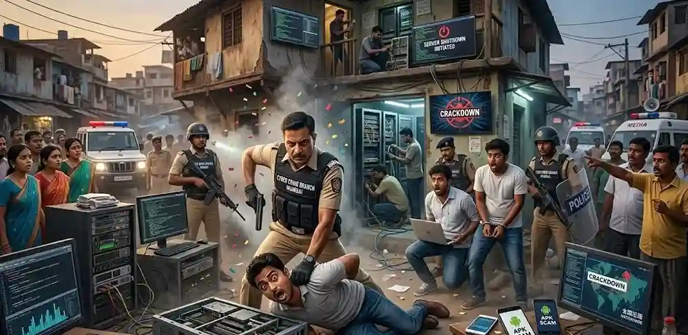 Mumbai Cyber Police APK Scam। મુંબઈ સાયબર પોલીસનો દેશવ્યાપી સપાટો ૧૦ પાસ માસ્ટરમાઈન્ડે બિછાવ્યું હતું APK ફાઈલનું જાળ, પોલીસે ચાલુ ટ્રેને ફિલ્મી સ્ટાઈલમાં ઝડપ્યા