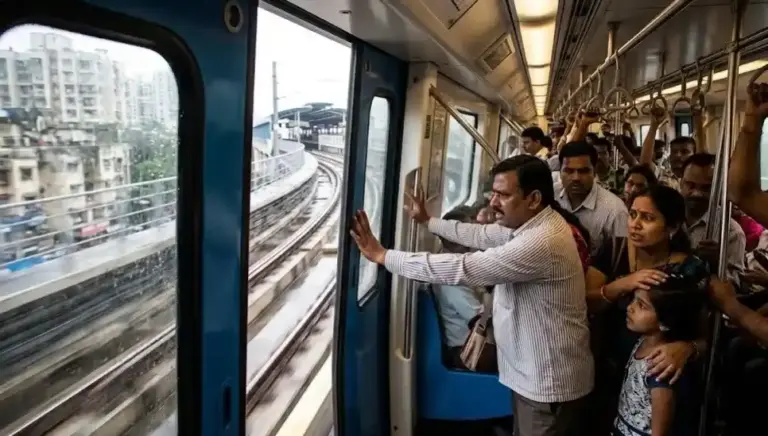 Mumbai Metro Door Safety Issue। મુંબઈ મેટ્રોમાં ભયાનક બેદરકારી હાઈસ્પીડ ટ્રેનના દરવાજા ખુલ્લા રહી જતા મુસાફરોના જીવ જોખમમાં
