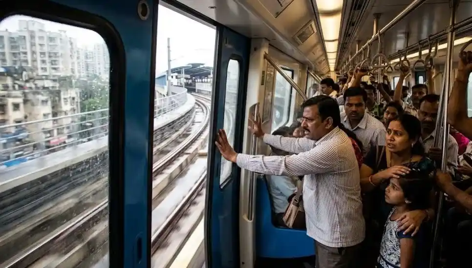 Mumbai Metro Door Safety Issue। મુંબઈ મેટ્રોમાં ભયાનક બેદરકારી હાઈસ્પીડ ટ્રેનના દરવાજા ખુલ્લા રહી જતા મુસાફરોના જીવ જોખમમાં