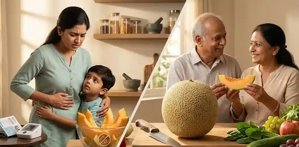 Muskmelon Warning। શક્કરટેટી ખાતા પહેલા સાવધાન આ લોકો માટે વરદાન નહીં પણ જોખમ સાબિત થઈ શકે છે આ ફળ