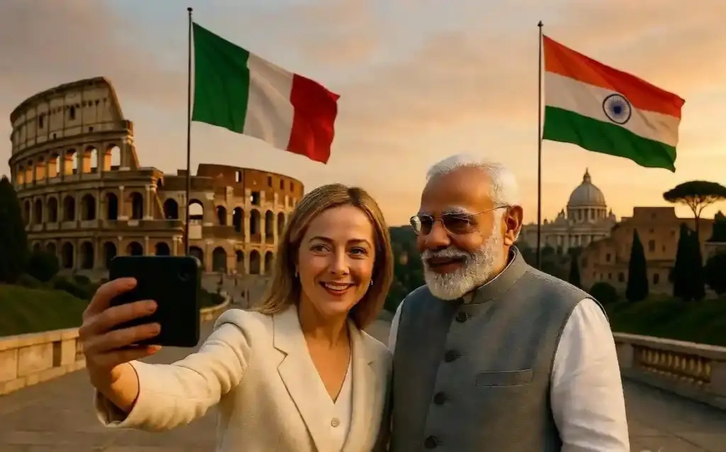 PM Modi Italy Visit 2026| પીએમ મોદી અને જ્યોર્જિયા મેલોનીની નવી સેલ્ફીથી ઇન્ટરનેટ પર ધમાકો! ઇટાલીના પીએમની આ ખાસ પોસ્ટે જીત્યા ફેન્સના દિલ