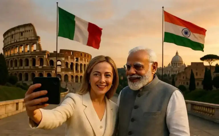 PM Modi Italy Visit 2026| પીએમ મોદી અને જ્યોર્જિયા મેલોનીની નવી સેલ્ફીથી ઇન્ટરનેટ પર ધમાકો! ઇટાલીના પીએમની આ ખાસ પોસ્ટે જીત્યા ફેન્સના દિલ