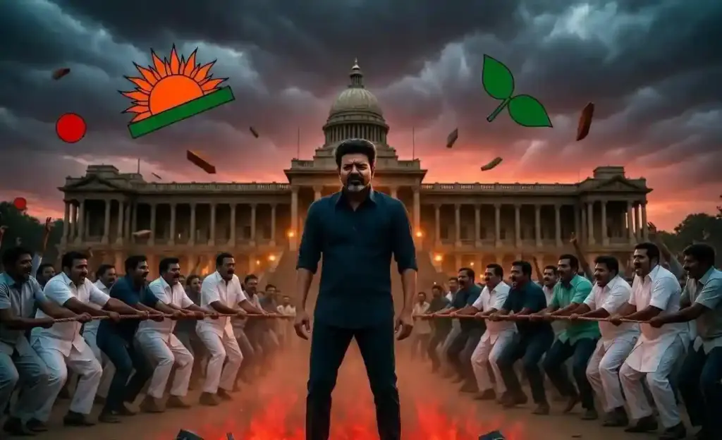 Tamil Nadu Government Crisis| તમિલનાડુમાં હાઈવોલ્ટેજ ડ્રામા સત્તાની નજીક પહોંચીને રહી ગયા અભિનેતા વિજય, જાણો કેવી રીતે અટકી ગઈ મુખ્યમંત્રીની ખુરશી
