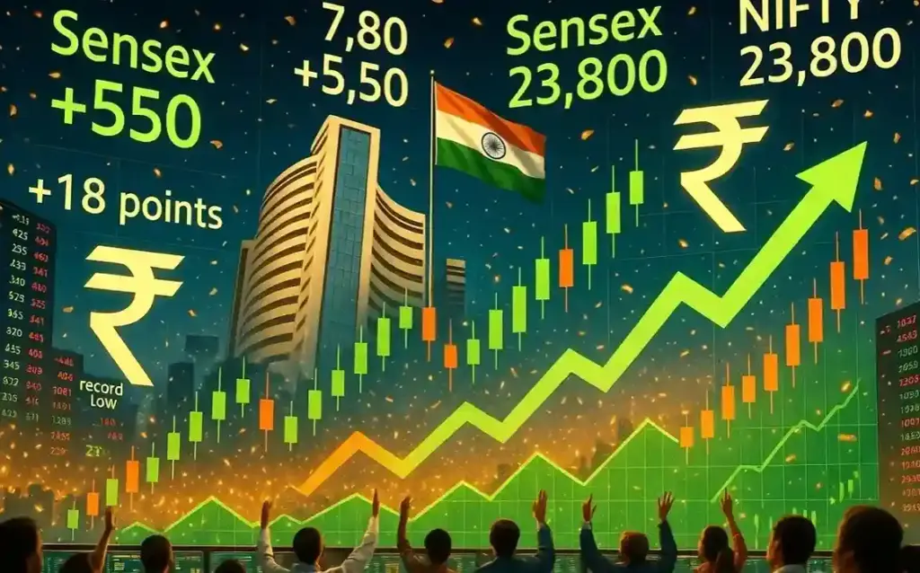 Share Market Recovery। બજારમાં જોરદાર રિકવરીથી રોકાણકારો ગદગદ નિફ્ટી ૨૩,૮૦૦ ની પાર નીકળ્યો, જાણો તેજી પાછળના મુખ્ય કારણો
