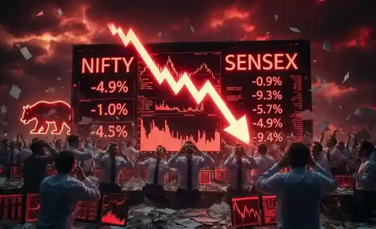 Stock Market Today| બજાર ખુલતા જ રોકાણકારોના કરોડો સ્વાહા! સેન્સેક્સનિફ્ટીમાં મોટો ઘટાડો, જાણો કેમ આજે લાલ નિશાનમાં ટ્રેડ થઈ રહ્યું છે માર્કેટ