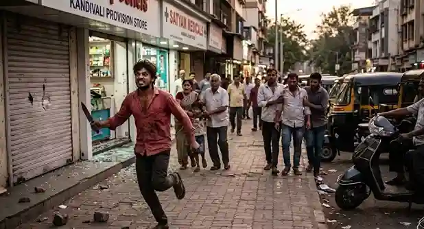 Terror in Kandivali। કાંદિવલીમાં ભયનો માહોલ હાથમાં ચપ્પુ લઈને નીકળેલા શખ્સે દુકાનોમાં તોડફોડ કરી, પથ્થરમારો કરતા બે ઘાયલ
