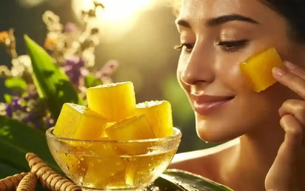 Turmeric Ice Cubes for Glowing Skin। ગ્લોઇંગ સ્કિન માટે ચહેરા પર લગાવો હળદરના આઇસ ક્યુબ, પિમ્પલ્સથી મળશે રાહત