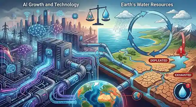 AI Earth's water । શું AI પૃથ્વીનું તમામ પાણી ખતમ કરી નાખશે? ૨૦૩૦નો ભયાનક રિપોર્ટ વાંચીને ચોંકી જશો; જાણો ટેકનોલોજી અને પાણીની અછતનો સંબંધ