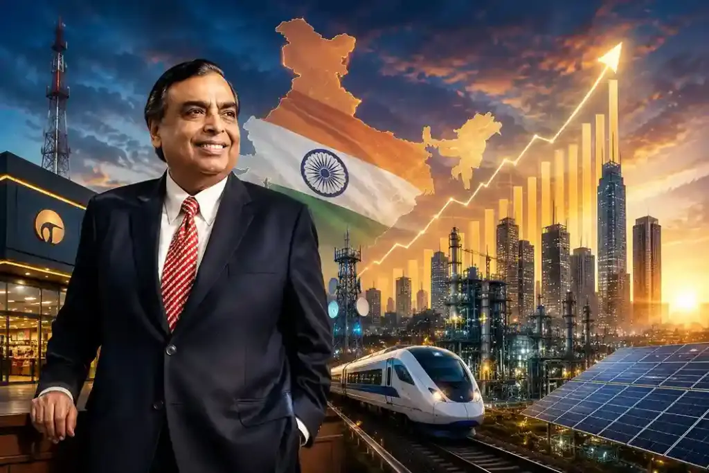 AI India economy AI બદલશે ભારતનું નસીબ! અંબાણીએ કરી ૩૦ ટ્રિલિયન ડોલરની અર્થવ્યવસ્થાની ભવિષ્યવાણી.