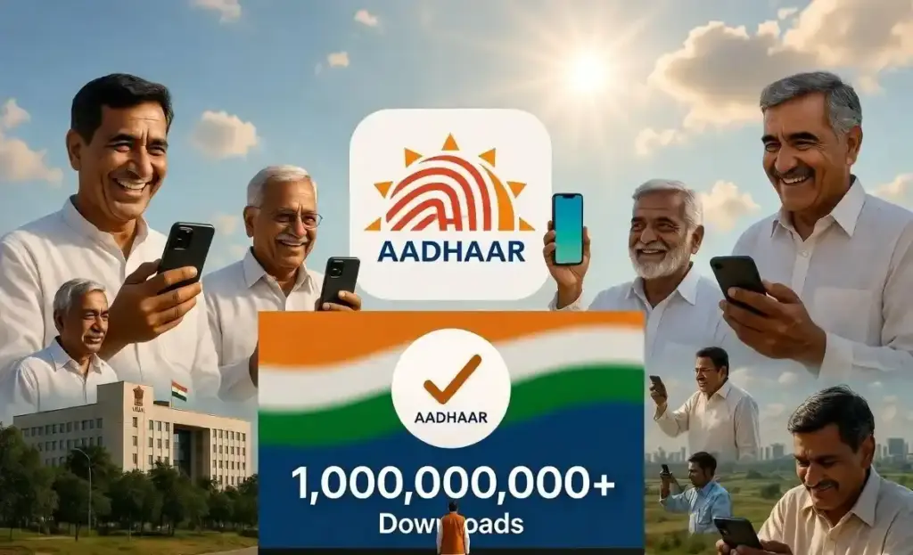 Aadhaar App Milestone ડિજિટલ ક્રાંતિ માત્ર ૫ મહિનામાં ૩૧ કરોડથી વધુ ડાઉનલોડ સાથે 'આધાર એપ' બની લોકોની પસંદ