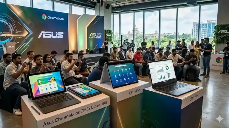 Asus New Chromebook Launch  આસૂસની ધમાકેદાર એન્ટ્રી ભારતમાં 3 નવી ક્રોમબુક લોન્ચ, જાણો કિંમત અને ફિચર્સ.