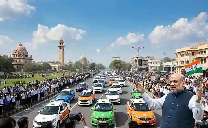 Bharat Taxi Launch  ઓલાઉબેરને મળશે ટક્કર? ગુજરાતના ૧૪ શહેરોમાં 'ભારત ટેક્સી' સેવાનો પ્રારંભ કરશે અમિત શાહ