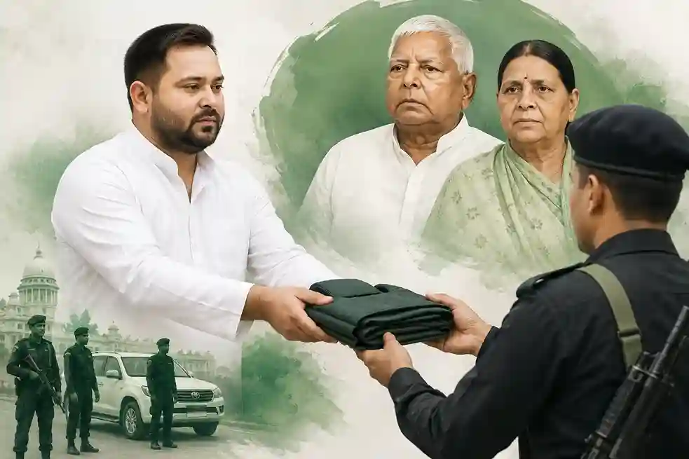 Bihar Politicsબિહારના રાજકારણમાં મોટો ભૂકંપ લાલુરાબડી બાદ હવે તેજસ્વી યાદવે પણ સરકારી સુરક્ષા પરત કરી, આરજેડી આરપારના મૂડમાં