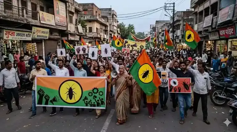 Cockroach Janta Party protest updates  CJP ની ચીમકી, આ તારીખ સુધીમાં ધર્મેન્દ્ર પ્રધાન રાજીનામું આપે, અન્યથા દેશભરમાં થશે મોટા છાત્ર પ્રદર્શનો