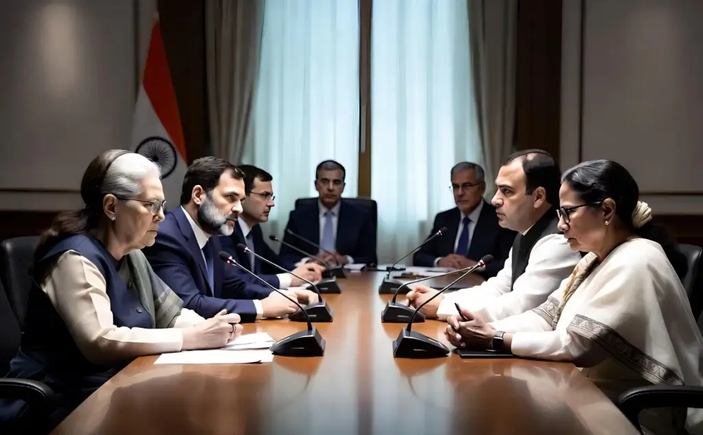Congress HighLevel Meet in Delhi  દિલ્હીમાં કોંગ્રેસની મહત્વની બેઠક પૂર્ણ TMC ના વિલયની અફવાઓને ગણાવી 'બેબુનિયાદ'