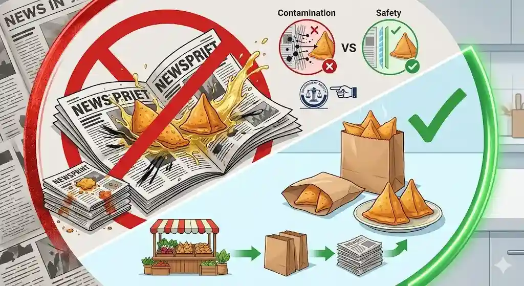 FSSAI bans Food in Newspapers ખાસ વાંચજો! હવે અખબારમાં ખાવાનું આપ્યું તો ખેર નથી, FSSAI એ લગાવ્યો દેશભરમાં મોટો પ્રતિબંધ