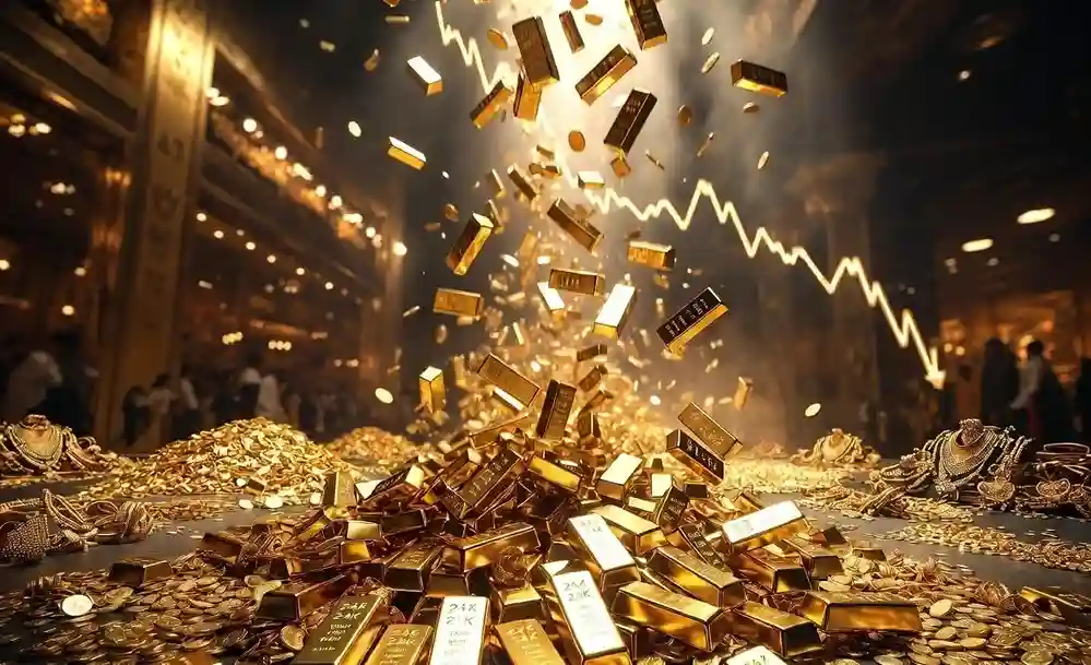 Gold Price Crash સોનું ખરીદનારાઓ માટે લોટરી સોનાના ભાવમાં મોટો ઘટાડો, જાણો આજે ૨૨ અને ૨૪ કેરેટનો નવો ભાવ