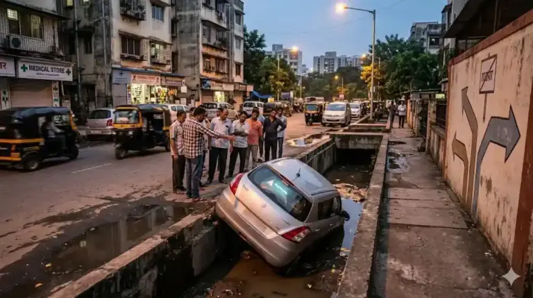 Google Maps Glitch  ગૂગલ મેપના ભરોસે રહેવું પડ્યું ભારે નાળામાં કાર ખાબકતા 4 લોકો ફસાયા, 2 કલાક બાદ રેસ્ક્યુ કરીને બચાવાયા