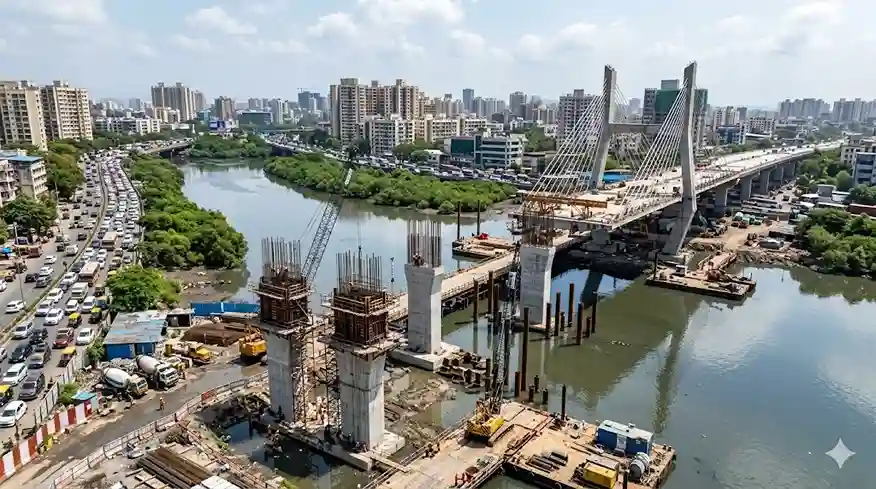 Goregaon Creek Cable Bridge મુંબઈના વાહનચાલકોને મોટી રાહત, ગોરેગાવ ખાડી પર બનશે 418 કરોડનો 6લેન કેબલસ્ટેડ બ્રિજ.