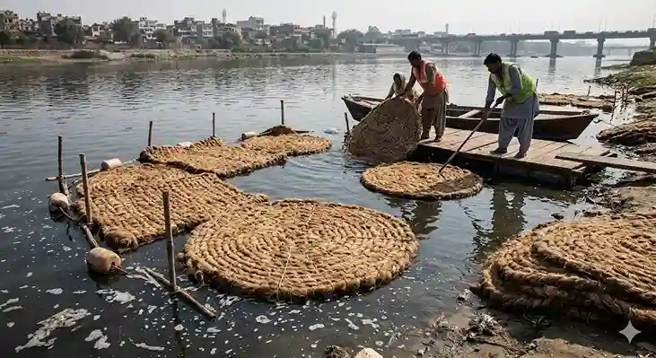 Human Hair Mats । માનવ વાળથી બનેલા ખાસ મેટ્સ દ્વારા યમુના નદીમાં જતી ગંદકી રોકવાનો અનોખો પ્રયાસ