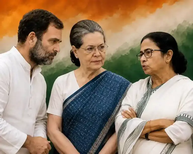India Bloc |મમતા બેનર્જી સાથે કોંગ્રેસની ‘ડબલ ગેમ’ દિલ્હીમાં દોસ્ત, બંગાળમાં દુશ્મન; આ રાજકીય વિરોધાભાસે કાર્યકરોને મૂંઝવણમાં મૂક્યા