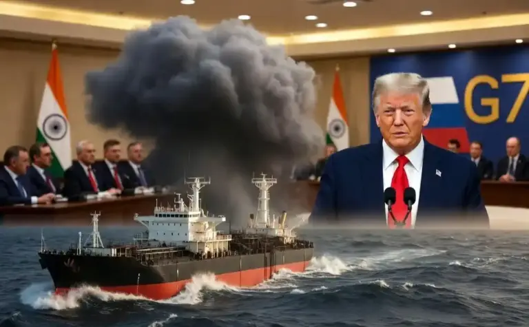 India Tension Russian Oil Sanctions Trump Game  ટ્રમ્પના એક નિર્ણયથી ભારતની મુશ્કેલીઓ વધશે! રશિયન ઓઇલ પર પ્રતિબંધોનો નવો પ્લાન તૈયાર, વૈશ્વિક રાજકારણ ગરમાયું