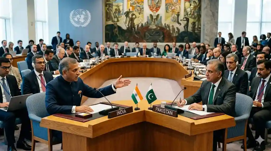 India slams Pakistan at UNSC સંયુક્ત રાષ્ટ્ર સુરક્ષા પરિષદમાં ભારતનો પાકિસ્તાન પર આકરો પ્રહાર, આતંકવાદ મુદ્દે આંતરરાષ્ટ્રીય મંચ પર ફરી ખુલ્લું પડ્યું પાકિસ્તાન