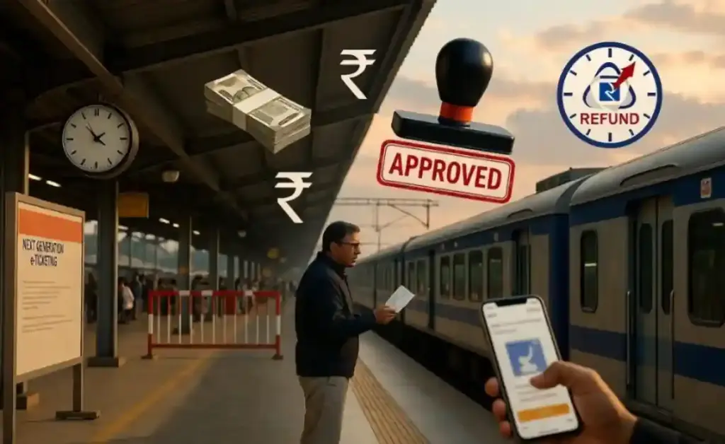 Indian Railway Refund Rules  ટ્રેન પ્રવાસના પૈસા પાછા મેળવવાની તક ભારતીય રેલ્વેના આ નવા નિયમો જાણવા જેવી છે